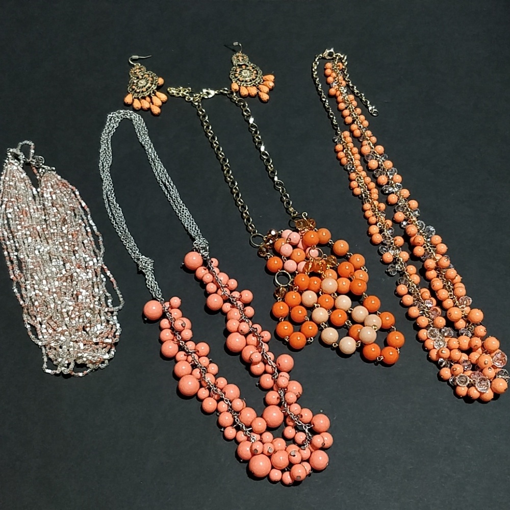 BUNDLE 5 Piece Dillard's Coral Mixed Lot